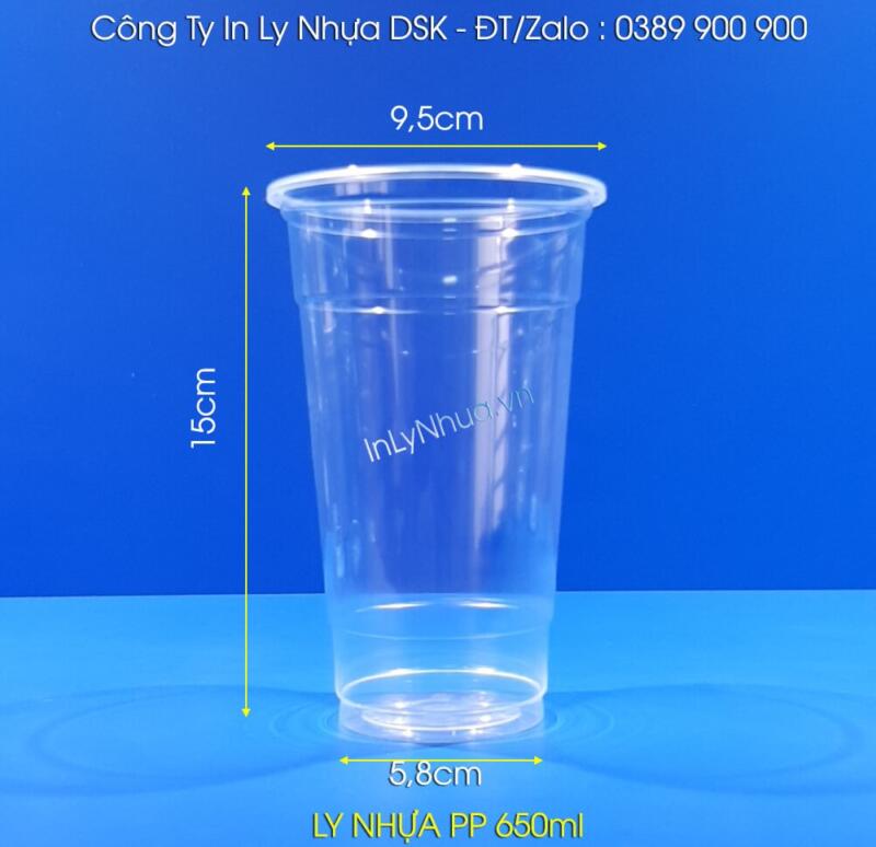Ly nhựa pp 650ml Ly nhựa 650ml