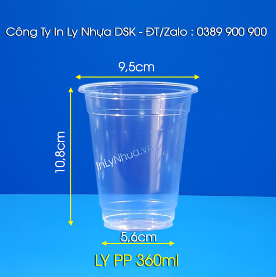 Ly nhựa 360ml Ly nhựa pp 360ml