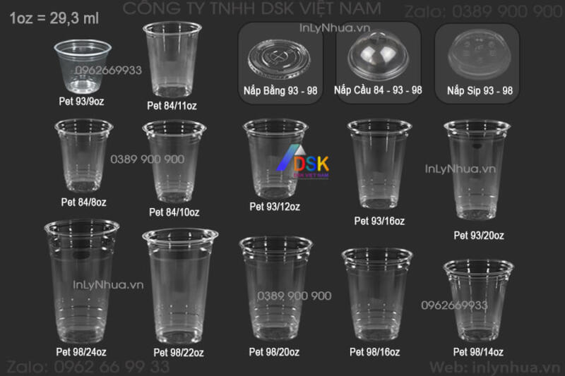 Mẫu ly nhựa PET Mẫu ly nhựa PET