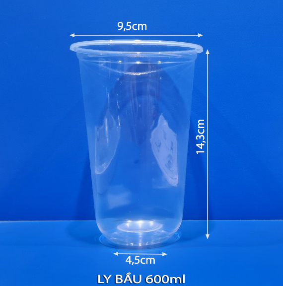 Ly nhựa đáy bầu 600ml (20oz) Ly nhựa đáy bầu 600ml (20oz)
