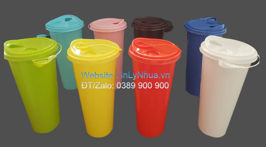 Ly Nhựa Cứng 700ml màu Trắng sữa, màu Cam Đỏ, màu Xanh lá mạ, màu Xanh dương lợt, màu Hồng, màu Nâu cafe dùng đựng đồ uống cao cấp