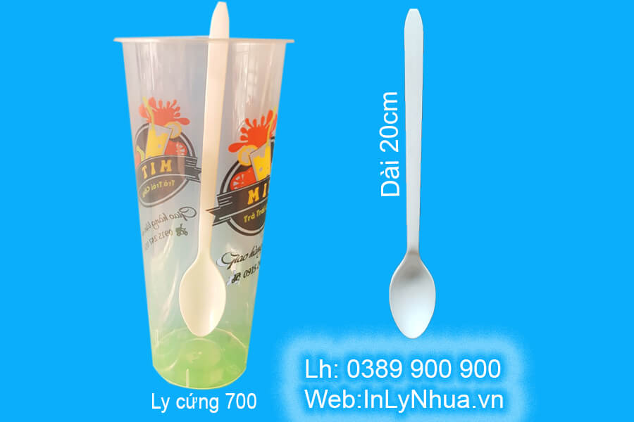 Muỗng dài dùng cho ly nhựa cứng Muỗng dài dùng cho ly nhựa cứng