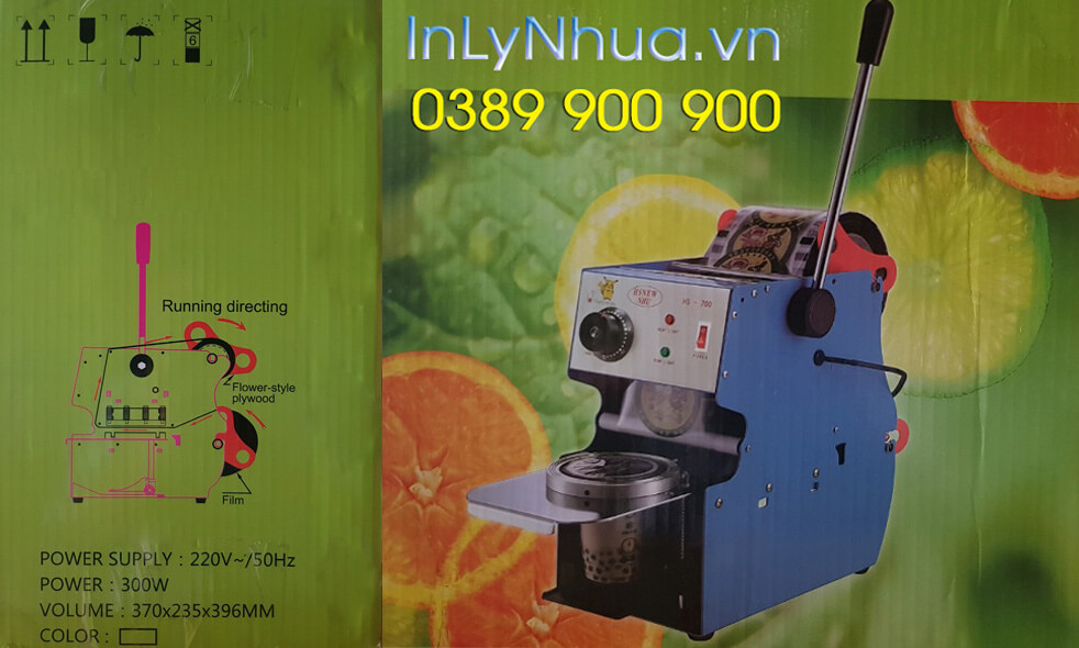 Máy ép miệng ly nhựa