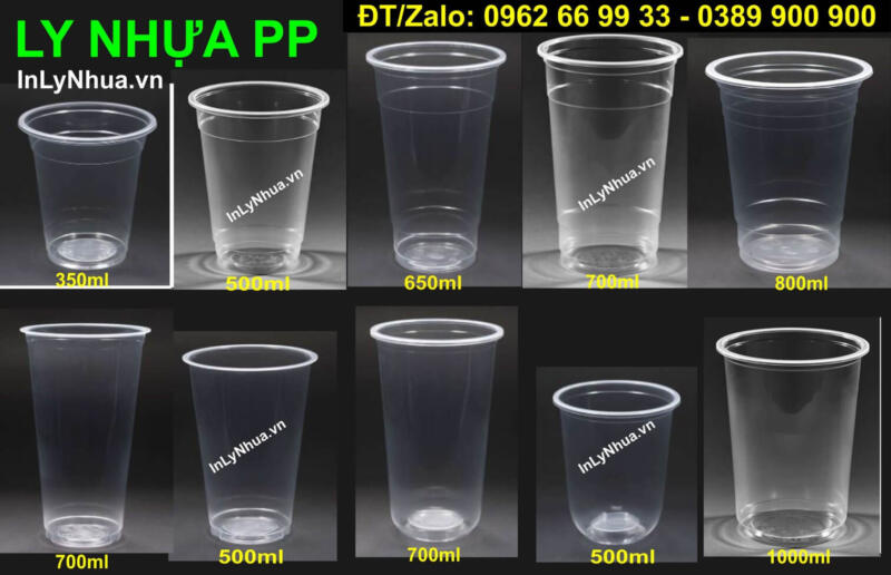 Ly nhựa đựng Trà Sữa