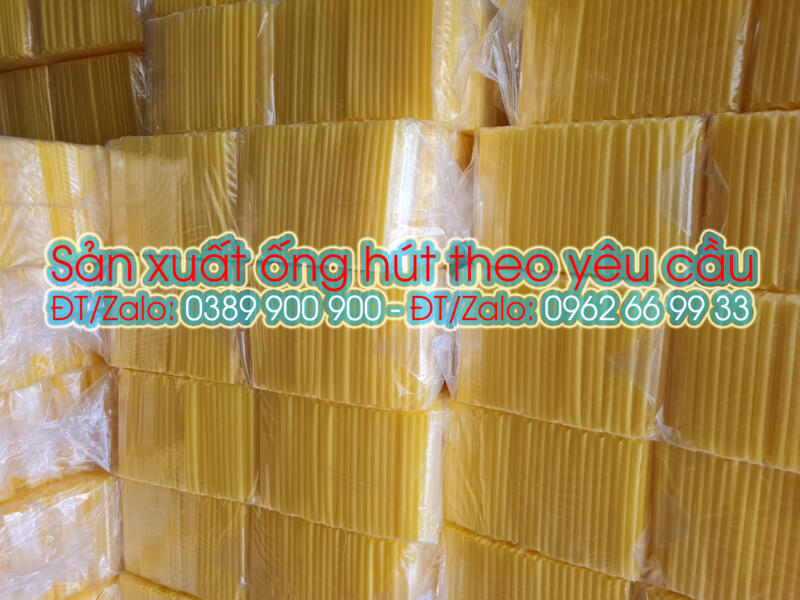 ống hút nhựa màu vàng ống hút nhựa màu vàng