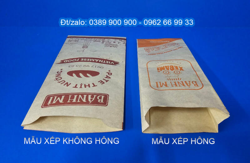 Mẫu túi giấy đựng bánh mì Mẫu túi giấy đựng bánh mì